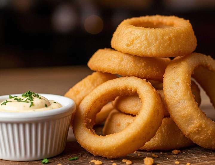 Beignets d'oignons à Vitrolles