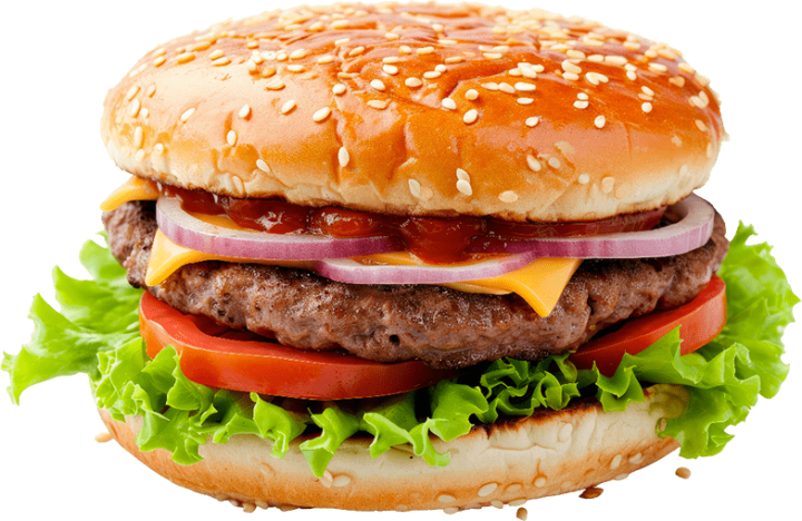 Goûtez nos burgers maison, préparés avec des ingrédients frais